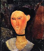 Amedeo Modigliani Woman with a Velvet Ribbon Spain oil painting reproduction